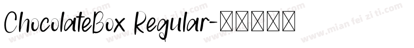 ChocolateBox Regular字体转换